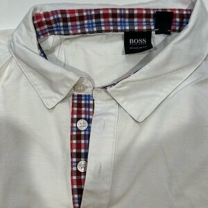 Hugo Boss Polo with multicolored collar